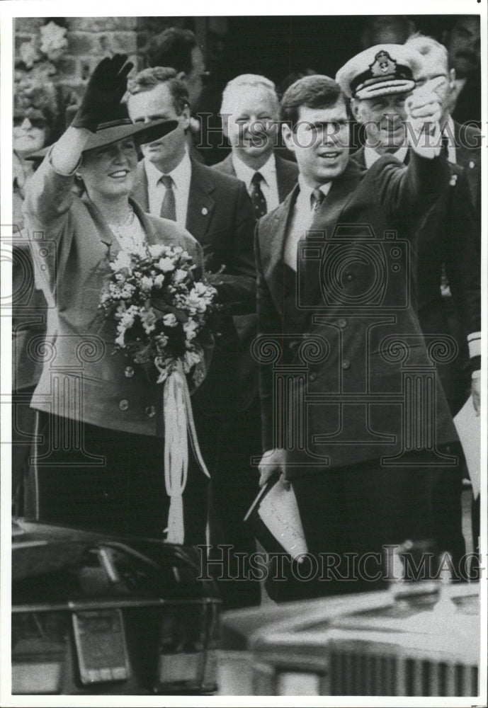 1993 Press Photo Prince Andrew Fergie Duke Duchess NY - RRW30579 - Historic Images