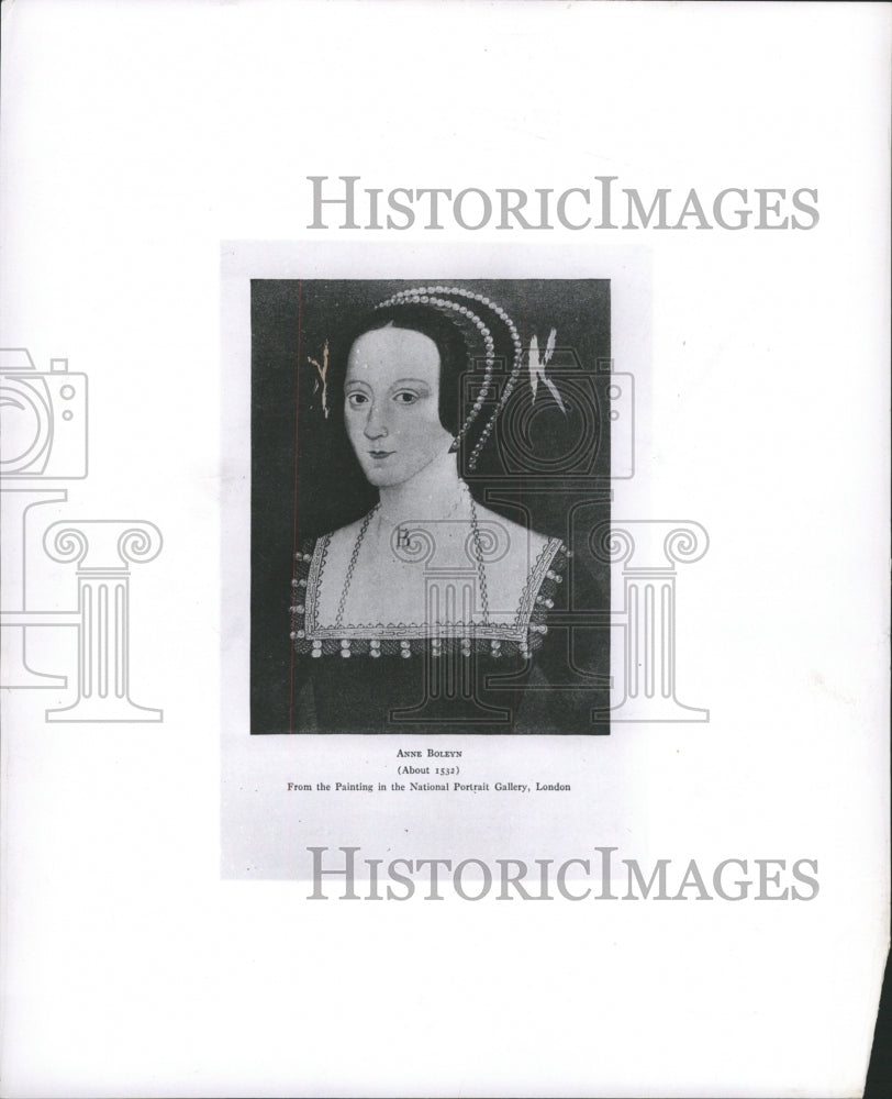 1957 Press Photo Anne Boleyn Queen of England - RRW30589 - Historic Images