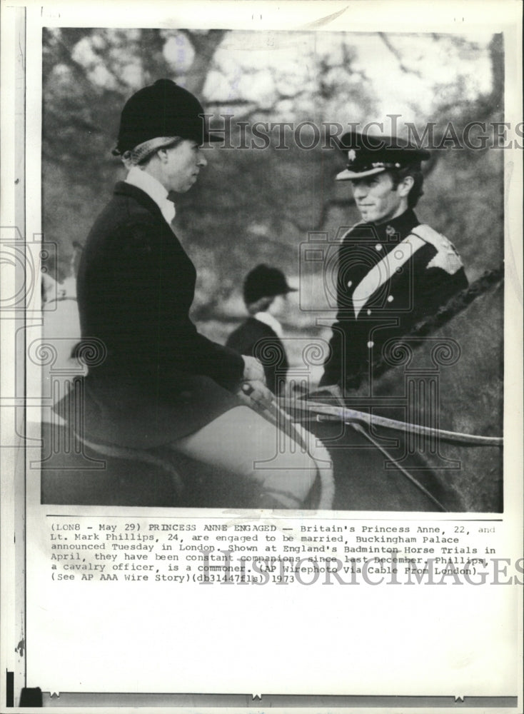 1973 Press Photo Britain Princess Anne Mark Phillips - RRW30621 - Historic Images