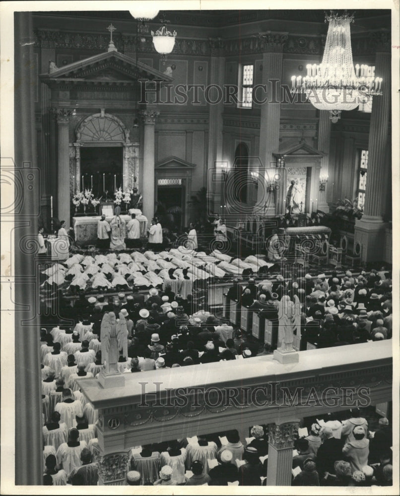 1964 Press Photo Priesthood Ceremonies Catholics - RRW30741 - Historic Images