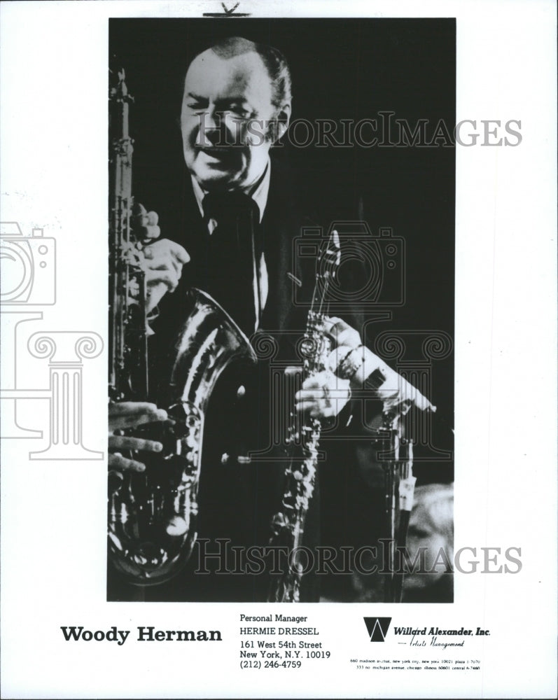 1980 Press Photo Woody Herman (Musician) - RRW30807 - Historic Images