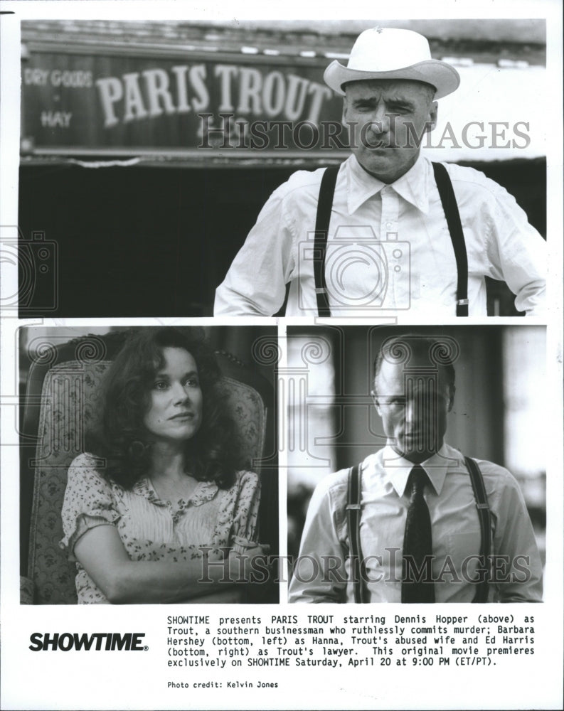 1991 Press Photo Paris Trout starring Dennis Hopper - RRW30821 - Historic Images