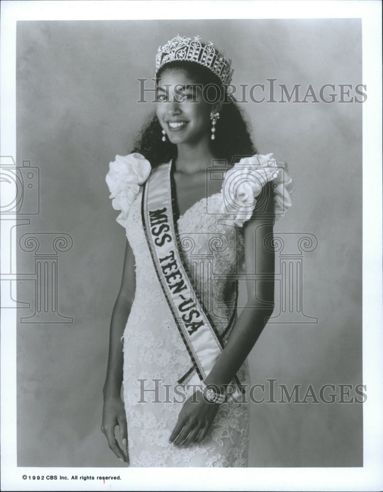 1992 Press Photo Bishop Janel Miss Teen USA - RRW31121 - Historic Images