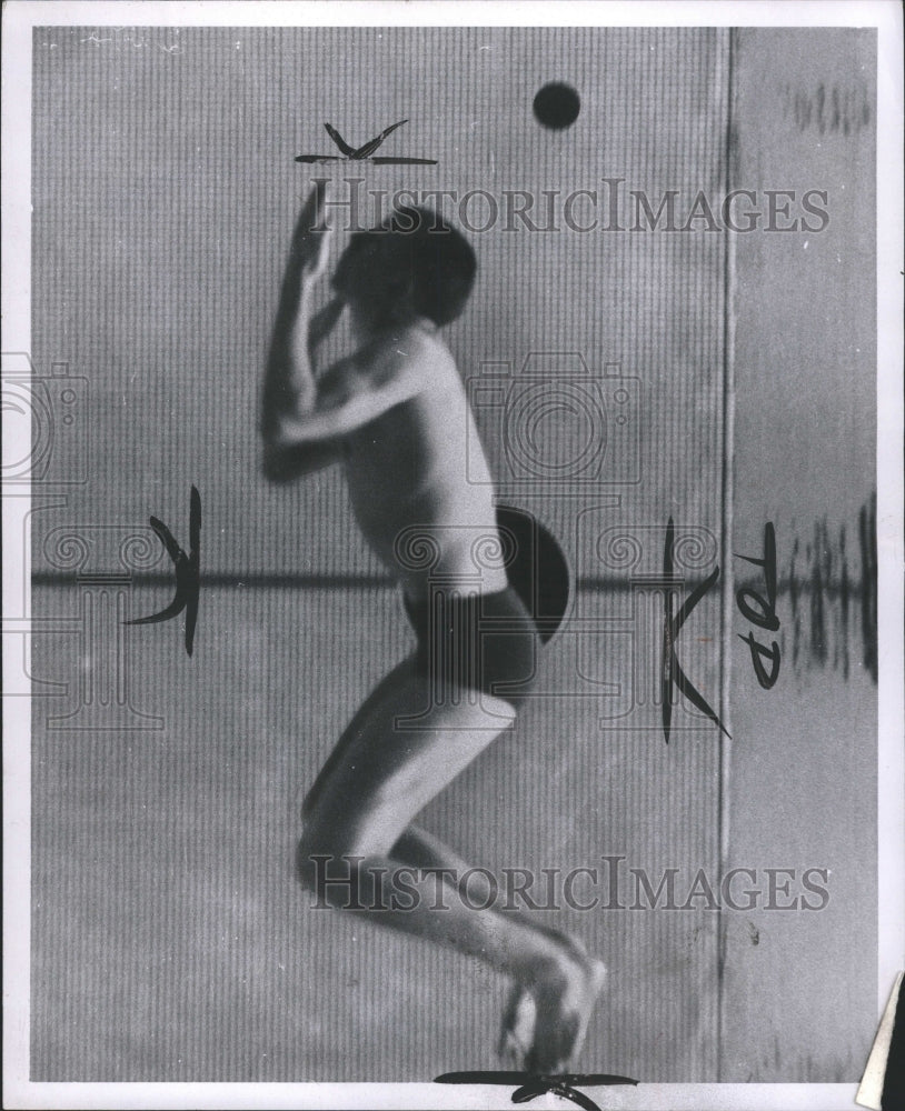 1957 Press Photo Cyril Hopkins (swimmer) - RRW31133 - Historic Images