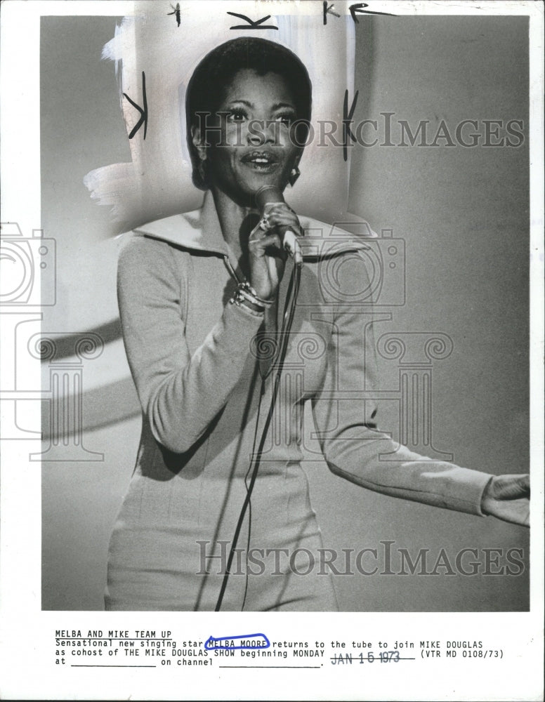 1973 Press Photo Melba Moore R&amp;B Disco Singer Actress - RRW31141 - Historic Images