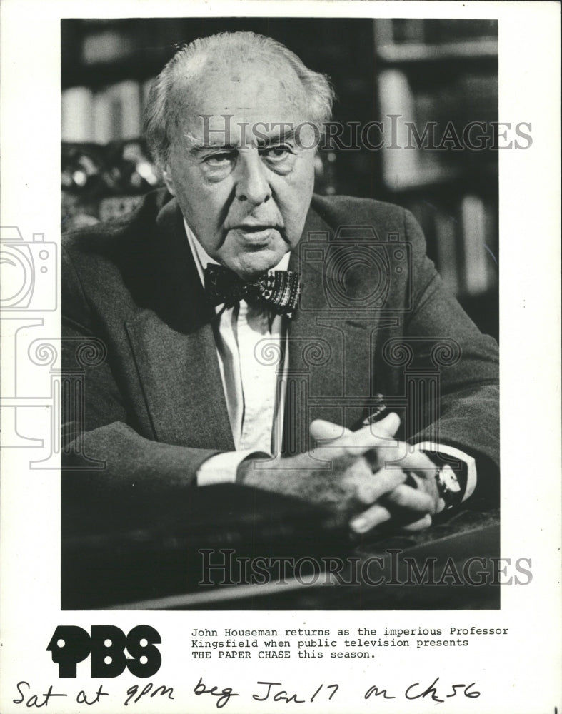 1981 Press Photo John Houseman (Actor) - RRW31171 - Historic Images