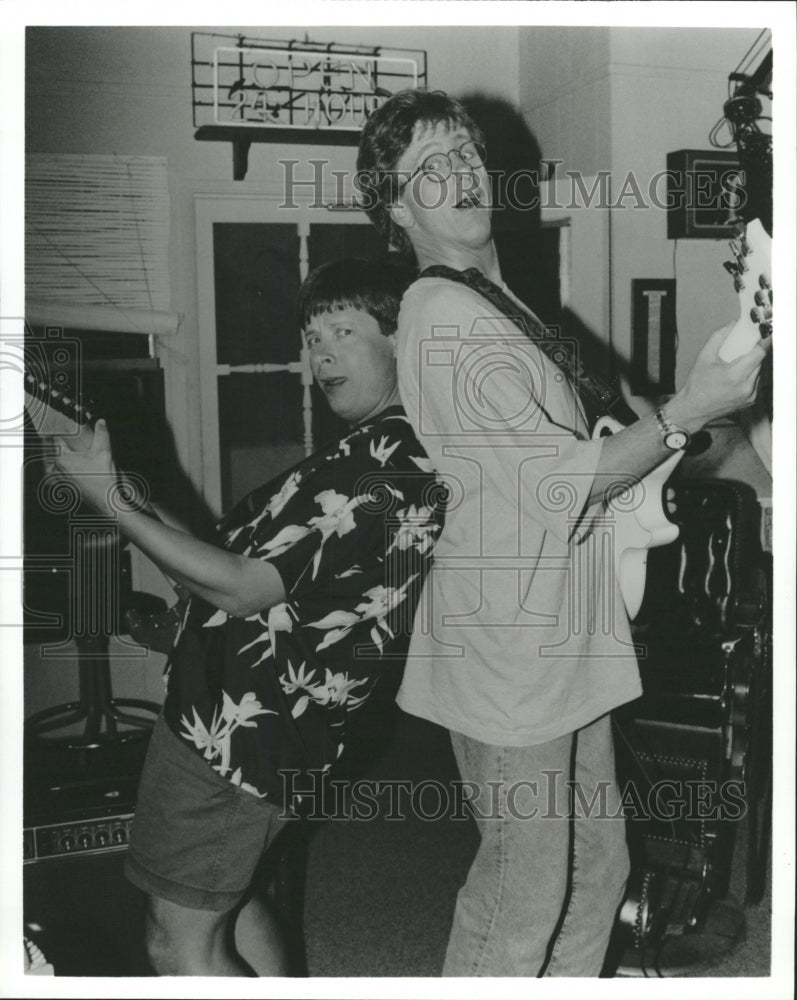 Press Photo Dave Barry Harry Anderson Dave&#39;s World TV - RRW31285 - Historic Images