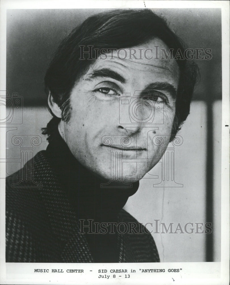 1980 Press Photo Sid Caesar American comic actor writer - RRW31321 - Historic Images