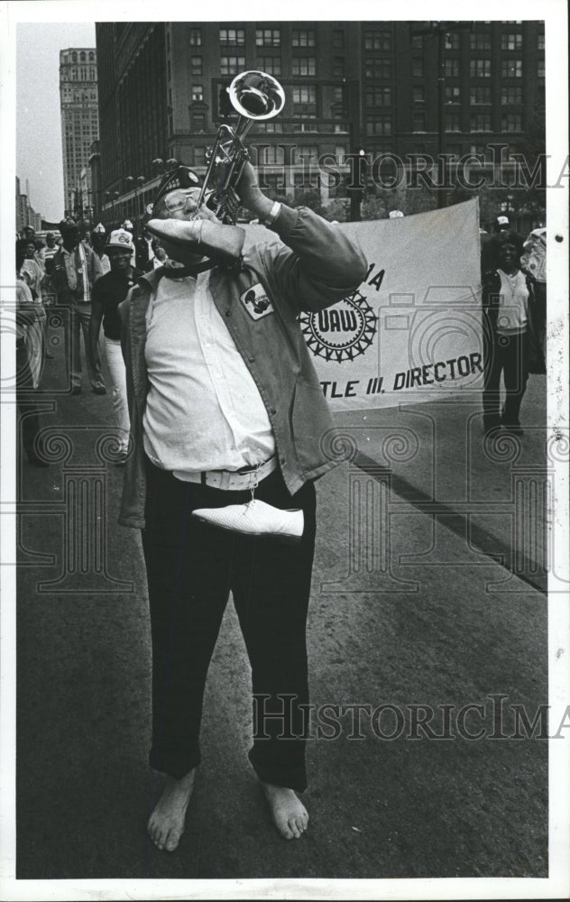 1982 Press Photo Labor Day Detroit Parade Majorette - RRW31325 - Historic Images