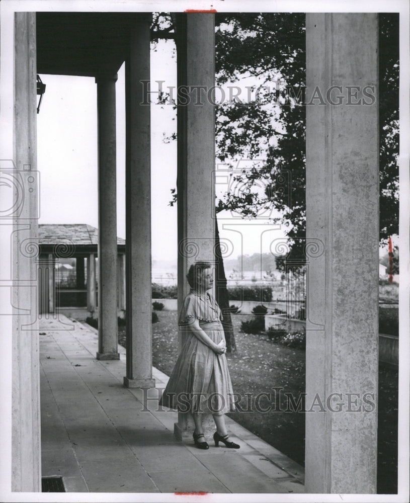 1953 Press Photo Mrs. Frank N. Andersen Saginaw - RRW31365 - Historic Images