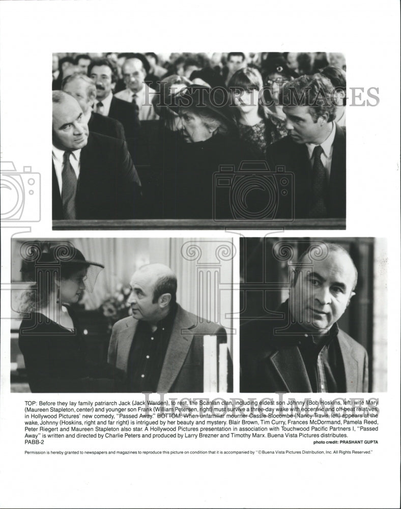 1992 Press Photo Jack Walden Bob Hoskins Passed Away - RRW31473 - Historic Images