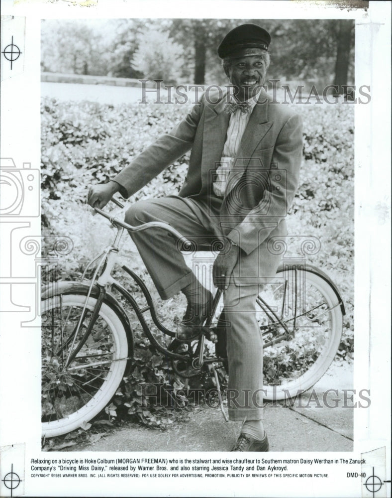 1990 Press Photo Morgan Freeman star Driving Miss Daisy - RRW31569 - Historic Images