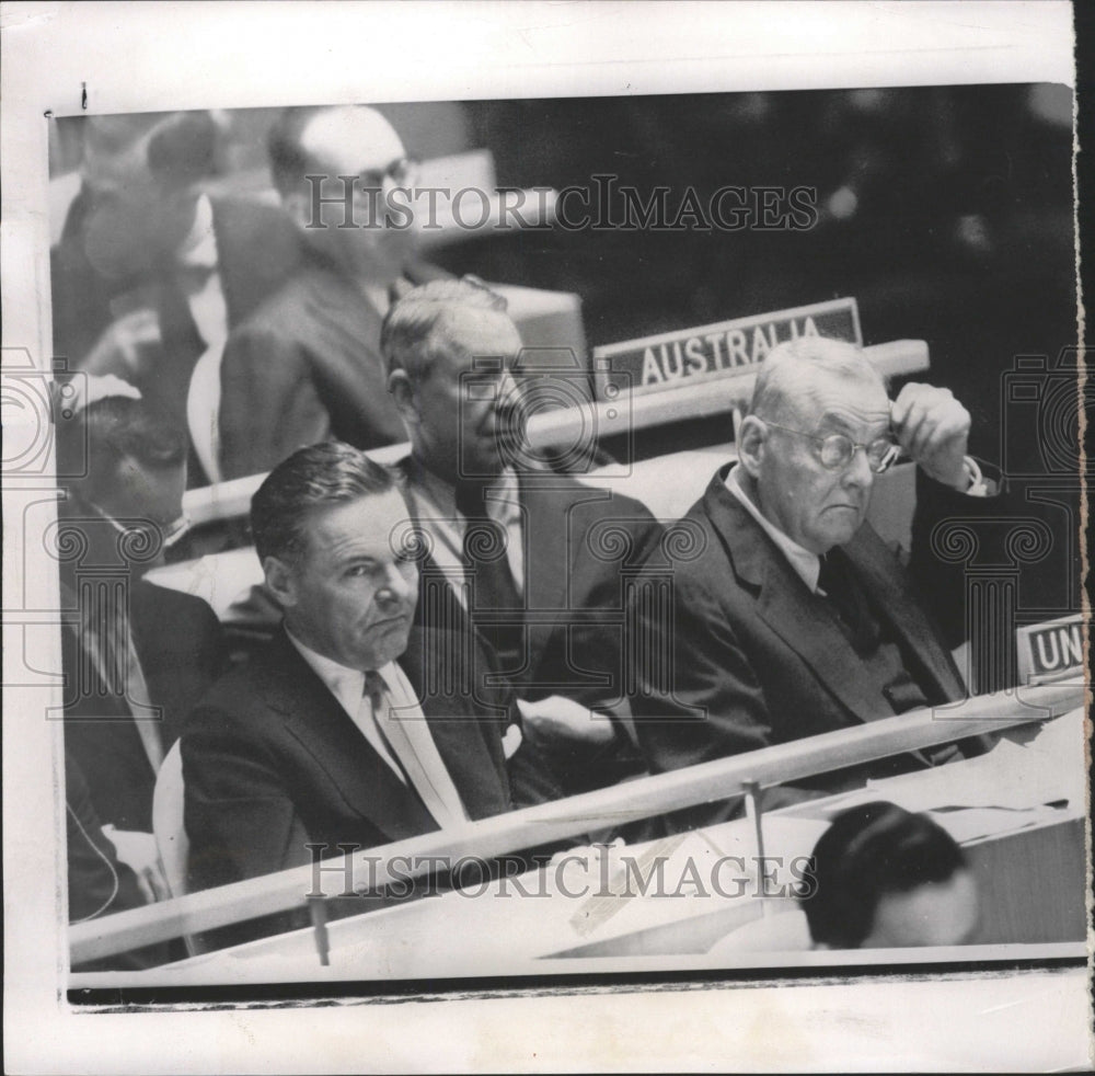 1956 Press Photo United State Ambassador Henry Cabot Jr - RRW31677 - Historic Images