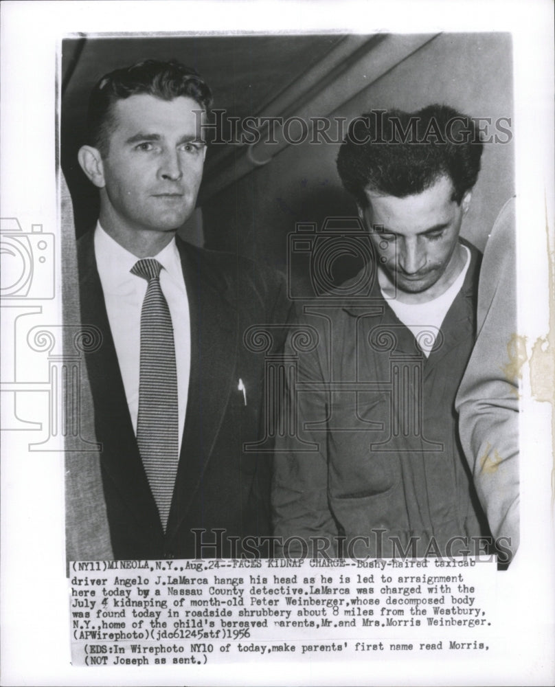 1956 Press Photo Angelo LaMarca Nassu County detective - RRW31701 - Historic Images