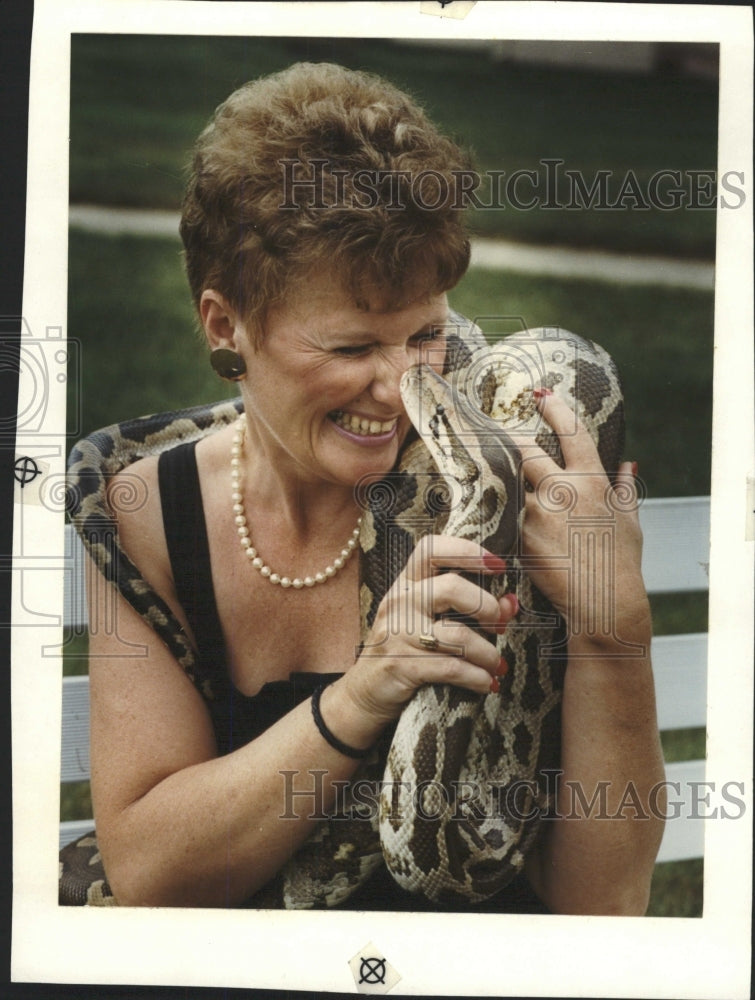 1990 Press Photo Samson, Snake Python - RRW31735 - Historic Images