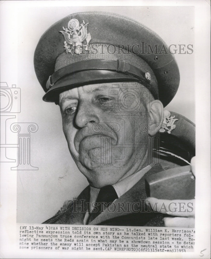 1953 Press Photo Lt. Gen. William K. Harrison - RRW31761 - Historic Images