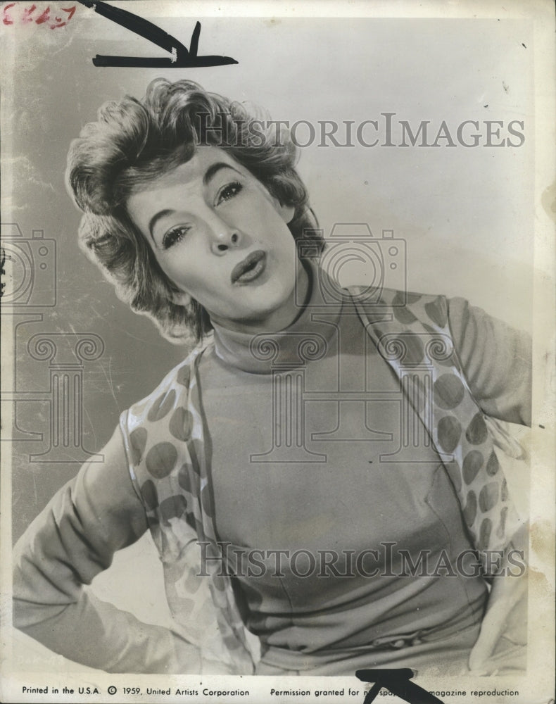 1959 Press Photo Eloise Hardt American Actress - RRW31883 - Historic Images