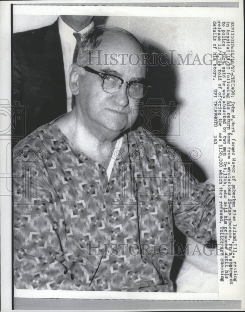 1967 Press Photo Chicago John Hart Suburban Blue Island - RRW31949 - Historic Images