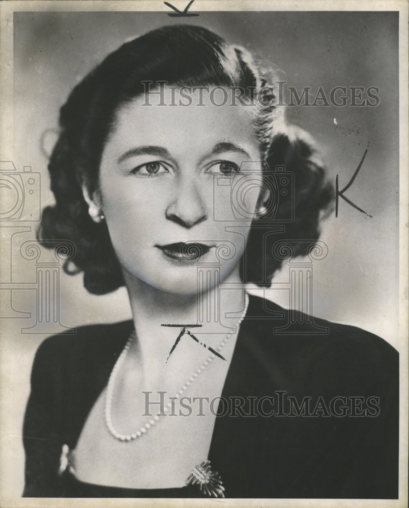 1955 Press Photo Mrs Philip Hart Government Board Wife - RRW32019 - Historic Images
