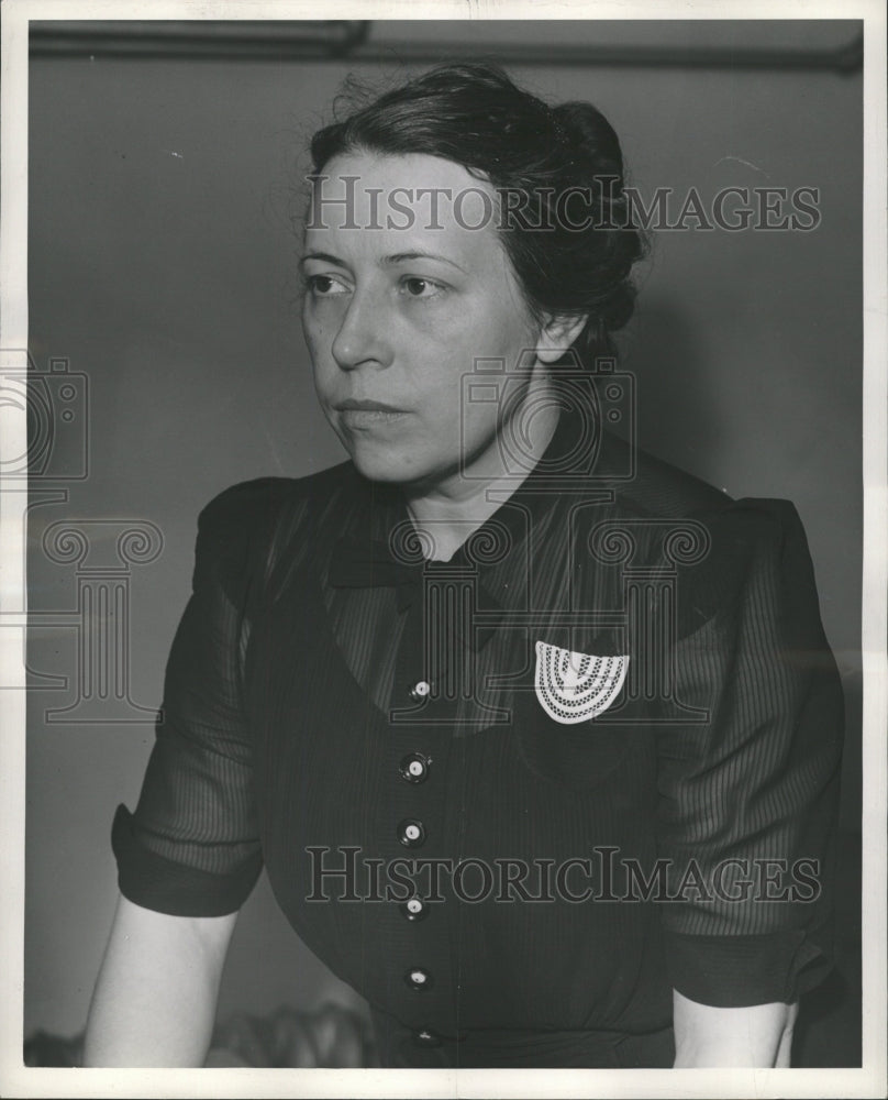 1939 Press Photo Mrs Juliet Becker Widow Slain Neury - RRW32035 - Historic Images