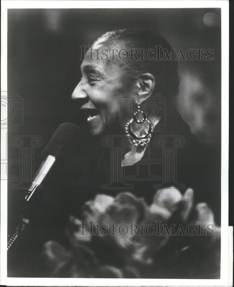 1982 Press Photo Alberta Hunter American Blues Singer. - RRW32065 - Historic Images