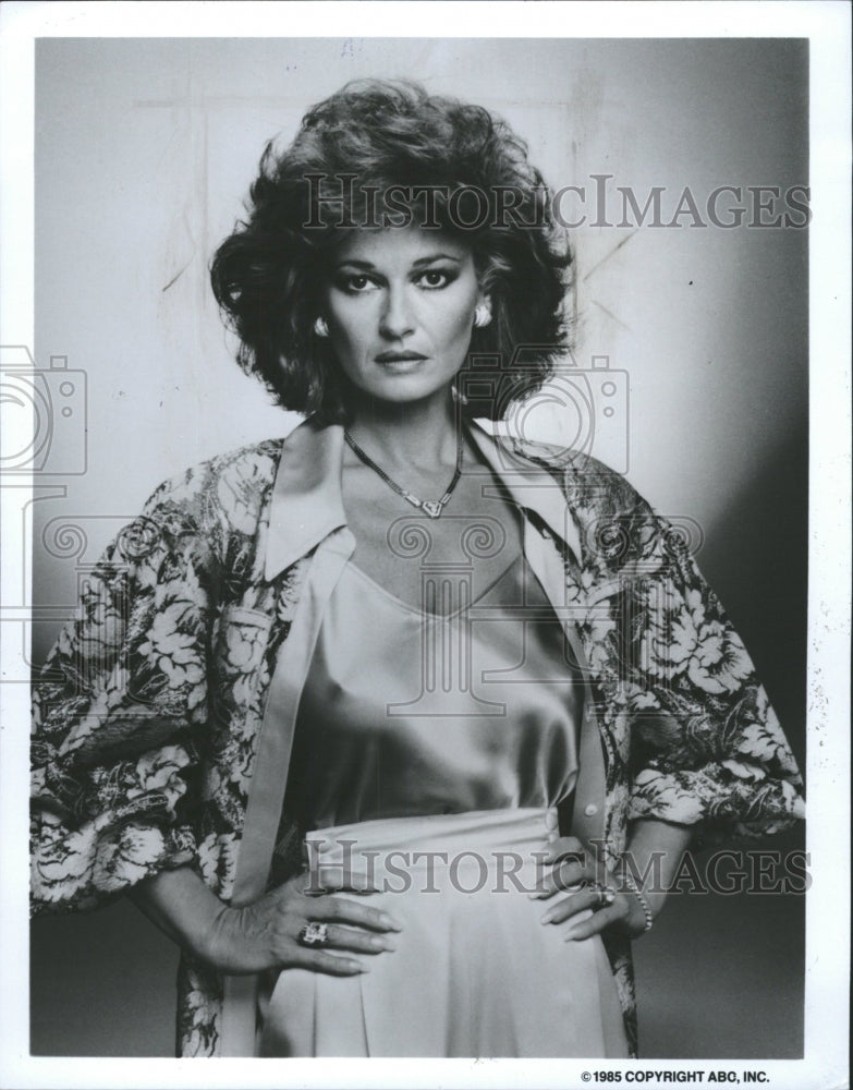 1985 Press Photo Stephanie Beacham star Dynasty Colbys - RRW32069 - Historic Images