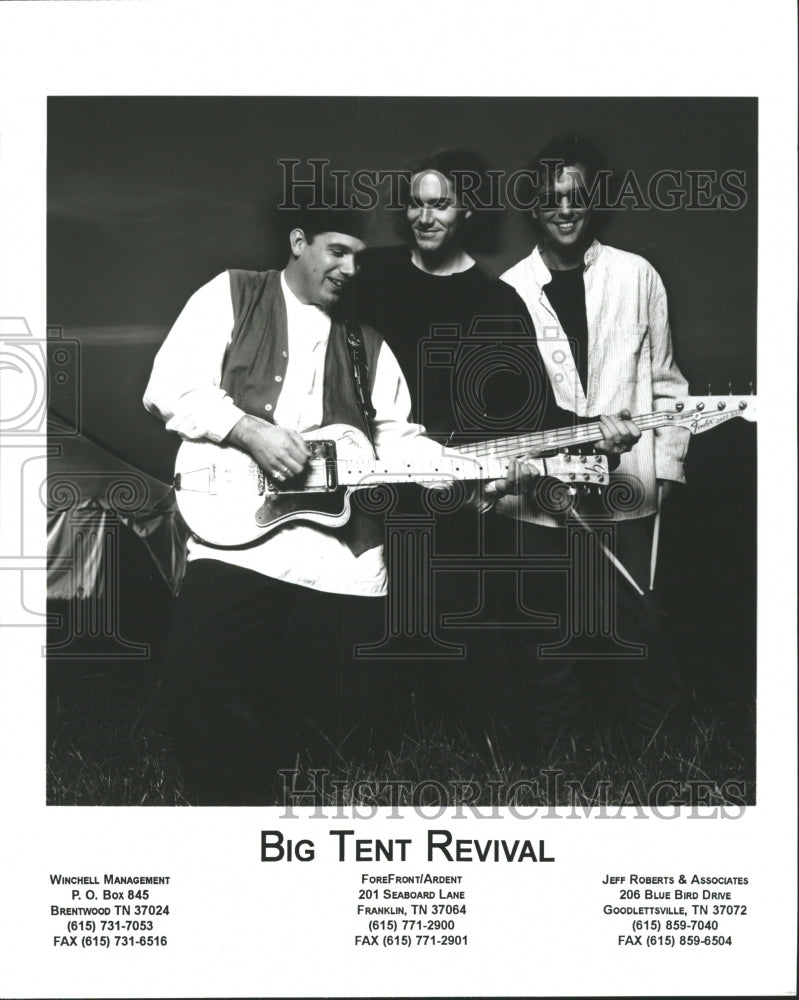 1995 Press Photo Big Tent Revival Christian blues rock - RRW32095 - Historic Images