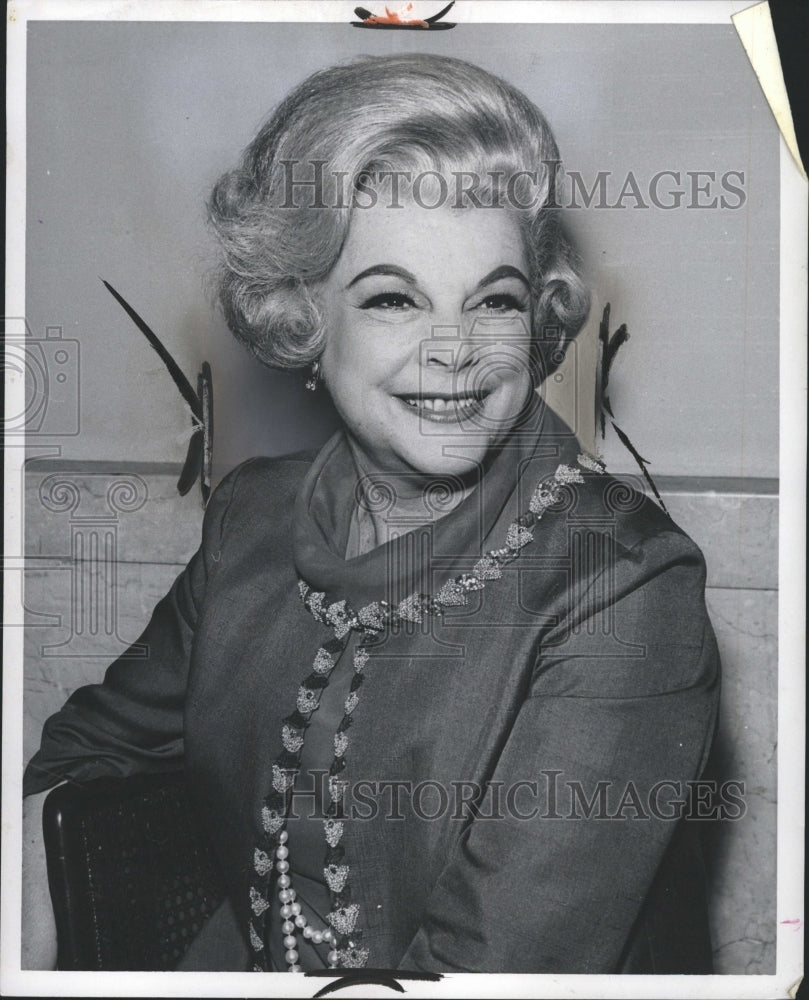 1965 Press Photo Virginia Graham TV talk show host NY - RRW32233 - Historic Images