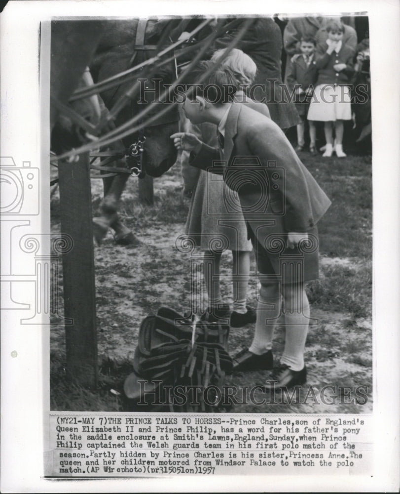 1957 Press Photo Prince Charles son Elizabeth II Smith - RRW32381 - Historic Images