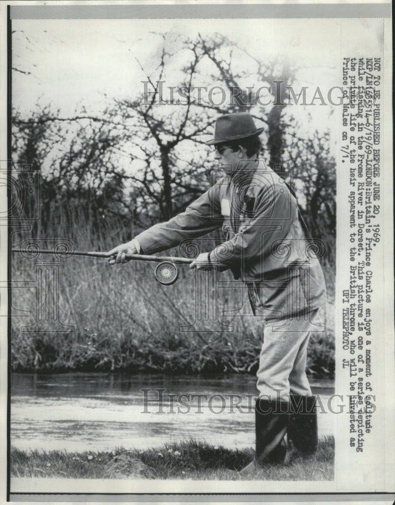 1969 Press Photo Prince Charles Enjoying Fishing. - RRW32491 - Historic Images