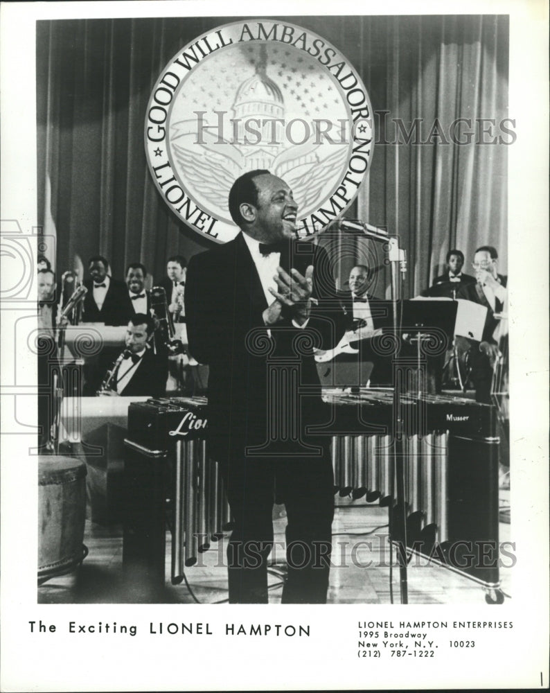 Press Photo Lionel Hampton Chuck Muer Jazz Monday Band - RRW32493 - Historic Images