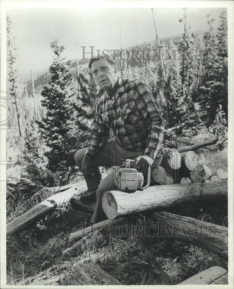 1970 Press Photo Chet Huntley NBC TV newscaster report - RRW32497 - Historic Images