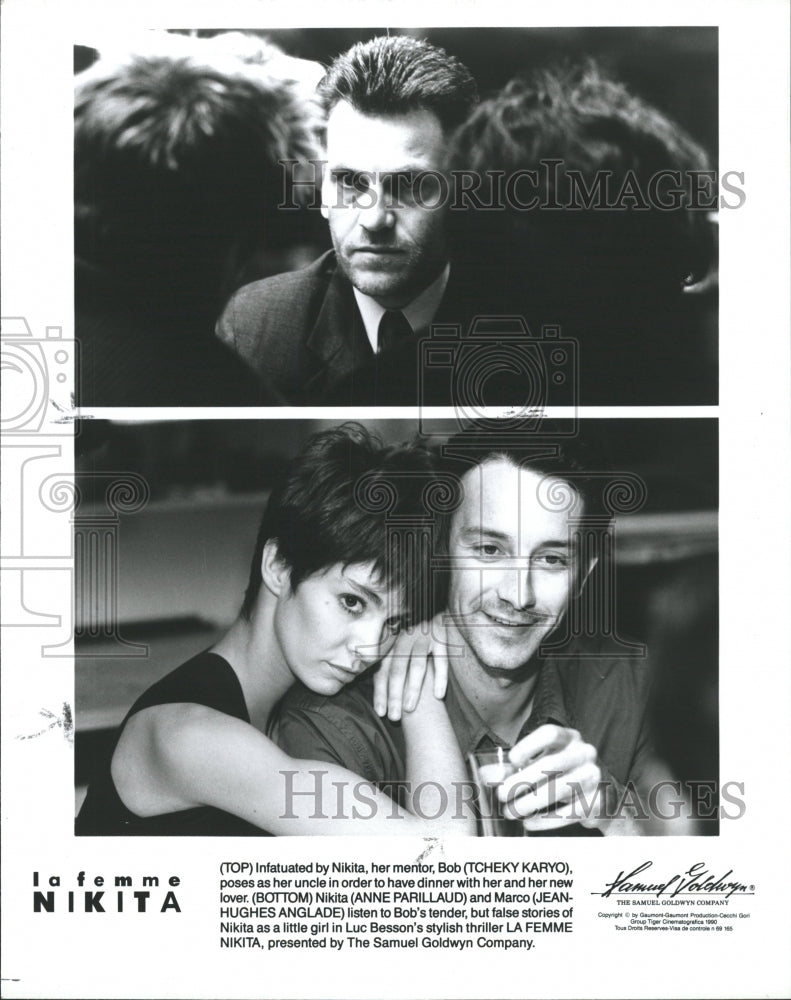 1991 Press Photo Anne Parillaud Jean Hughes Anglade - RRW32513