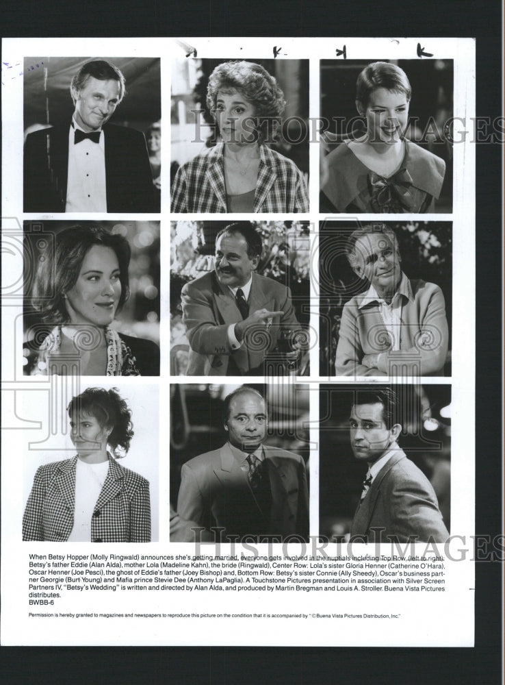 1990 Press Photo Molly Ringwide Joey Bishop Ally Sheedy - RRW32573 - Historic Images