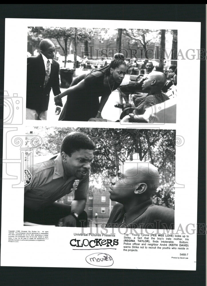 1995 Press Photo Pee Wee Love Regina Taylor Keith David - RRW32731 - Historic Images