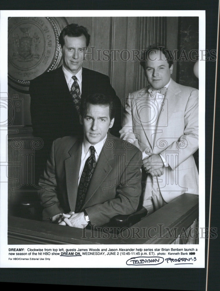 press photo DREAM ON HBO SHOW BRIAN BENBEN JAMES JASON - RRW32781 - Historic Images