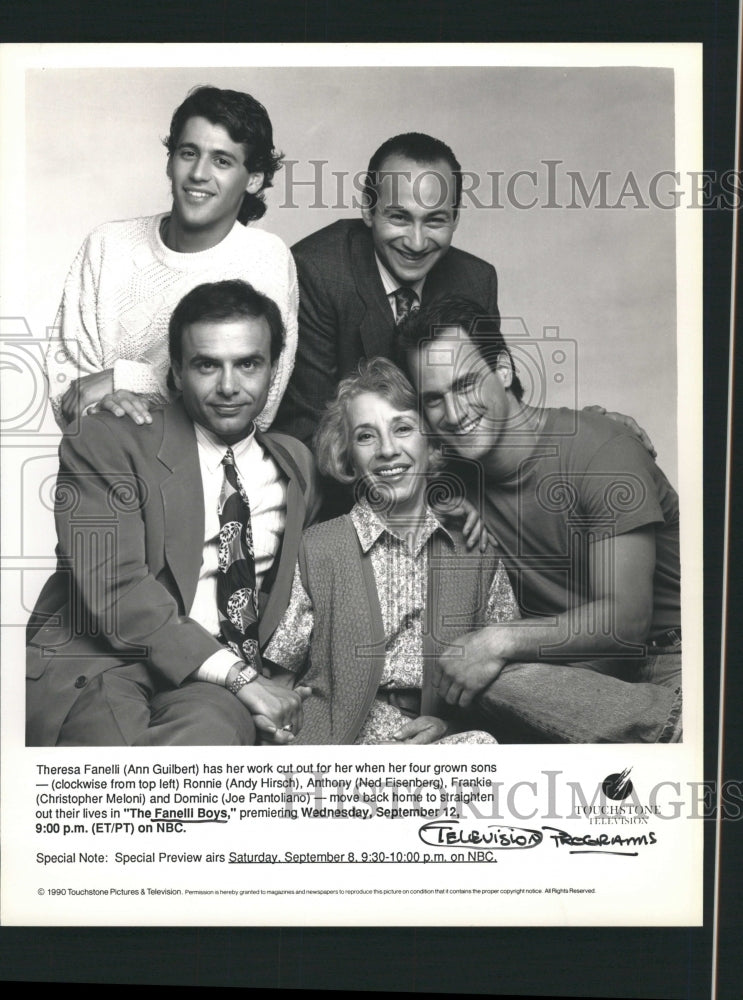 press photo THE FANELLI BOYS ANN GUILBER EISENBERG - RRW32793 - Historic Images