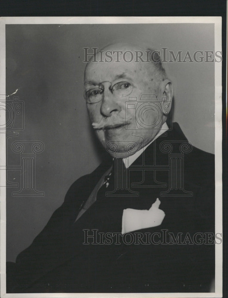 1933 Press Photo Julius Stroh President Stroh Brewing - RRW32839 - Historic Images