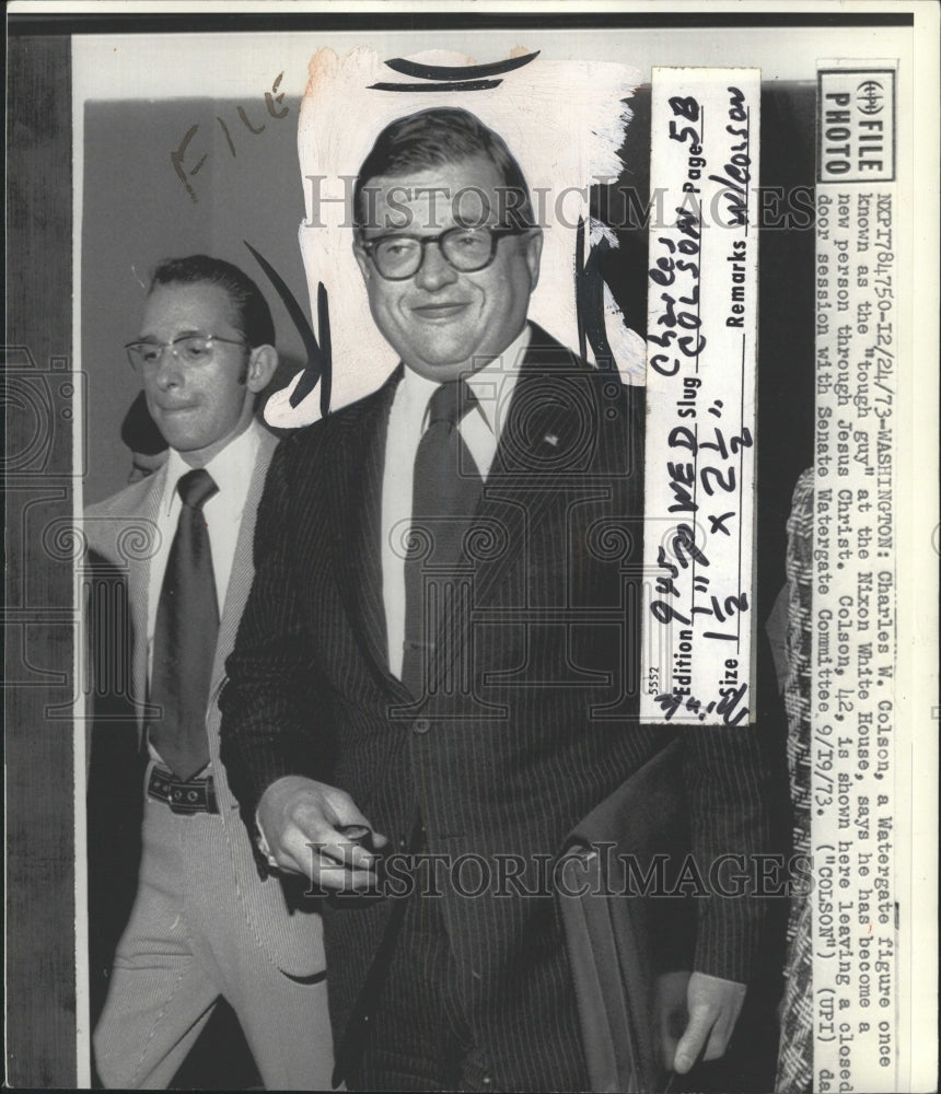 1973 Press Photo Charles W. Colson (Watergate Seven) - RRW32853 - Historic Images