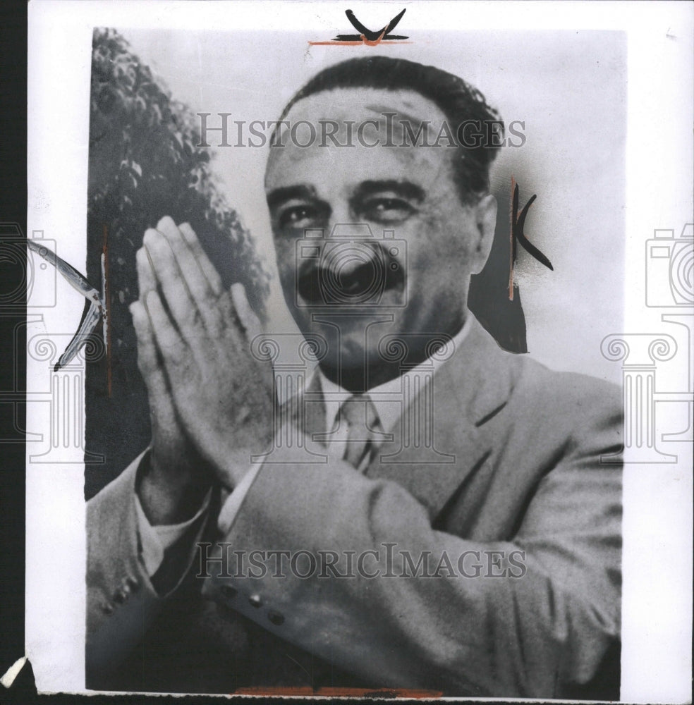 1956 Press Photo Anastas Mikoyan Soviet Politician - RRW32859 - Historic Images