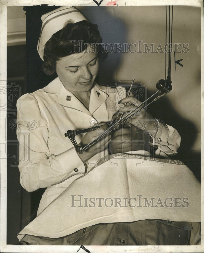1942 Press Photo Miss Mary Central Hygeine Clemens - RRW33061 - Historic Images