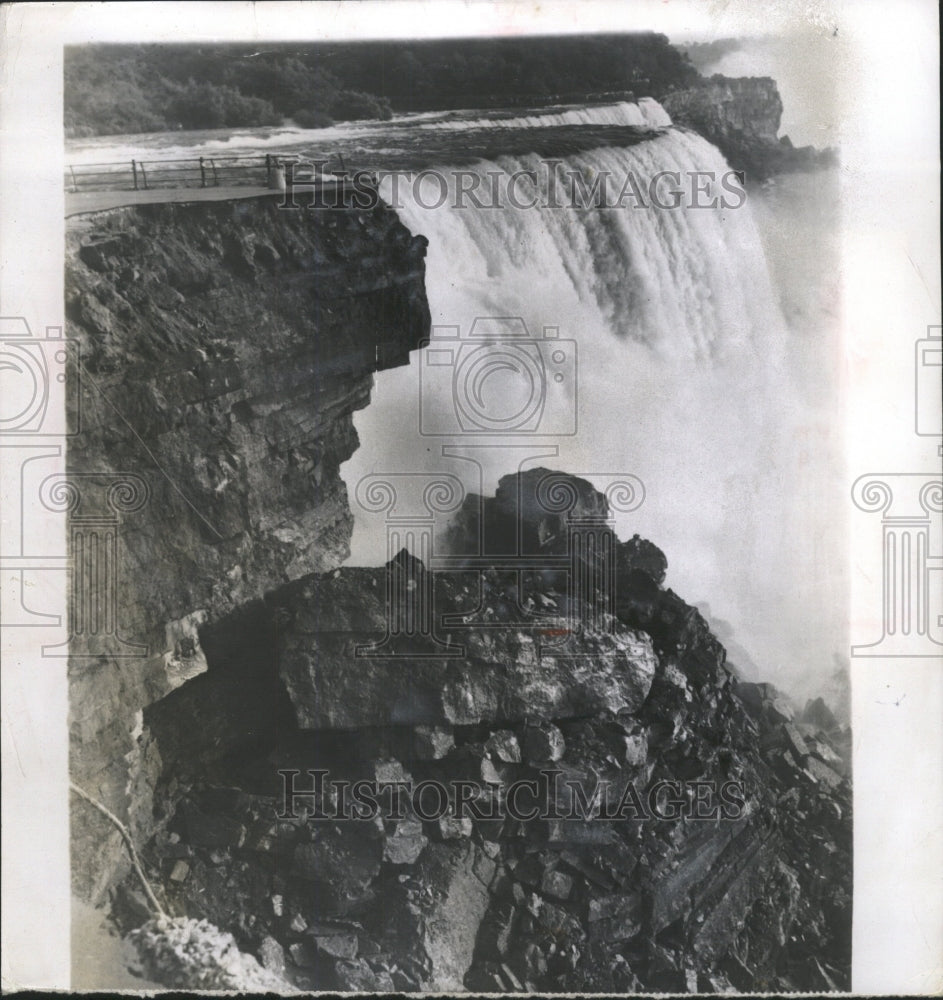 1954 Press Photo American Falls Niagara Falls New York - RRW33089 - Historic Images