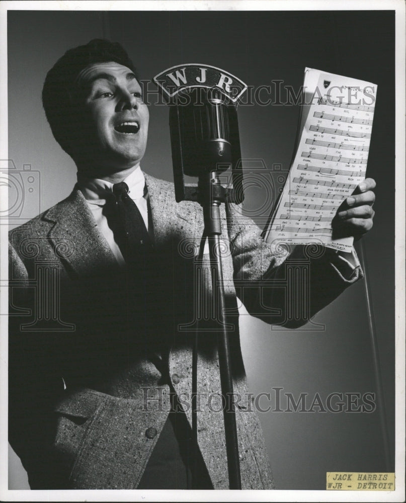 1958 Press Photo JACK HARRIS WELSH BORN SINGER MUSICIAN - RRW33107 - Historic Images