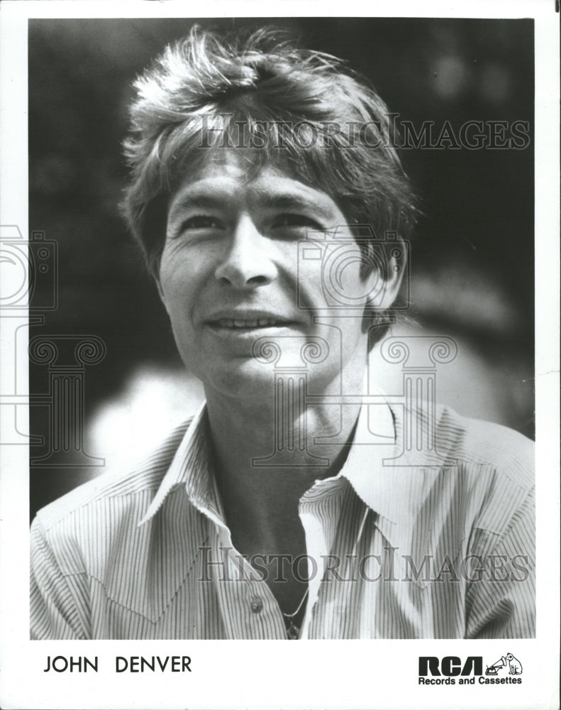 1987 Press Photo John Denver Folk SInger/Songwriter - RRW33147 - Historic Images