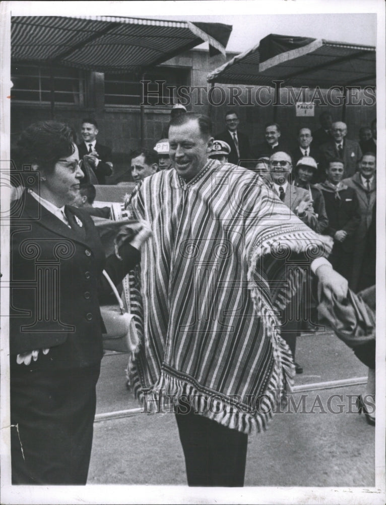 1960 Press Photo Paraguayan President Alfredo Stroessne - RRW33267 - Historic Images