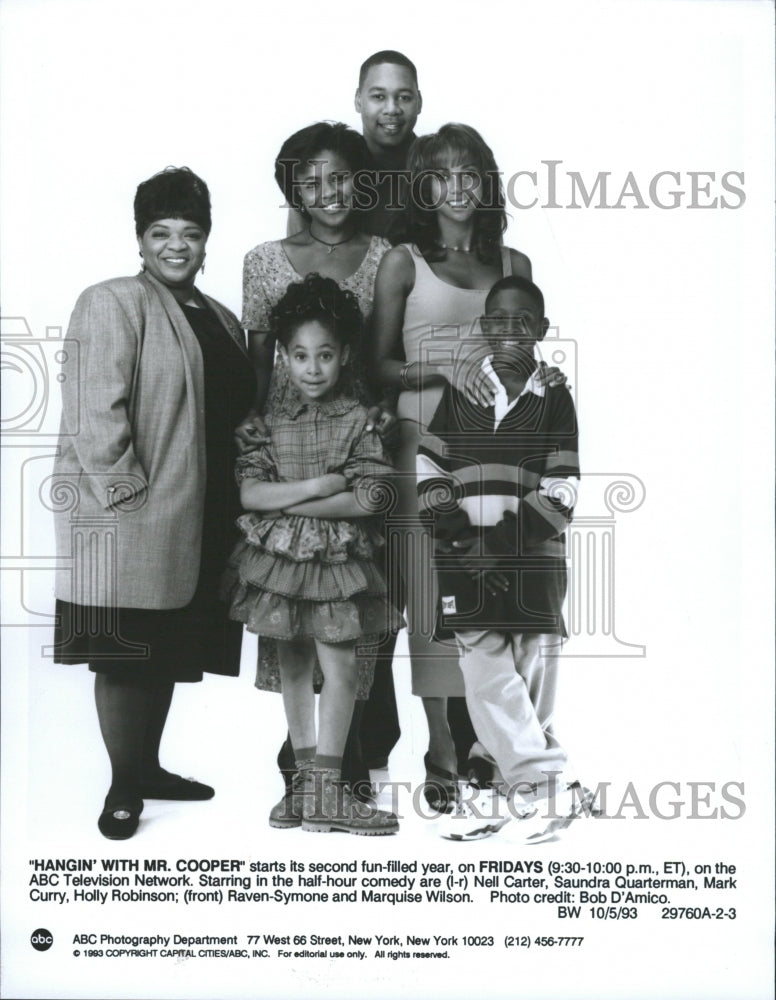 1993 Press Photo Hangin Cooper Nell Carter Saundra Mark - RRW33285 - Historic Images