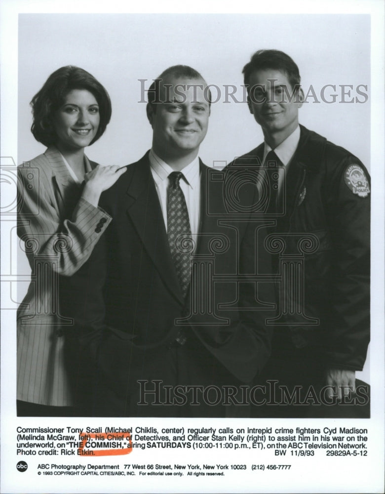 1993 Press Photo &quot;The Commish&quot; cast - RRW33307 - Historic Images