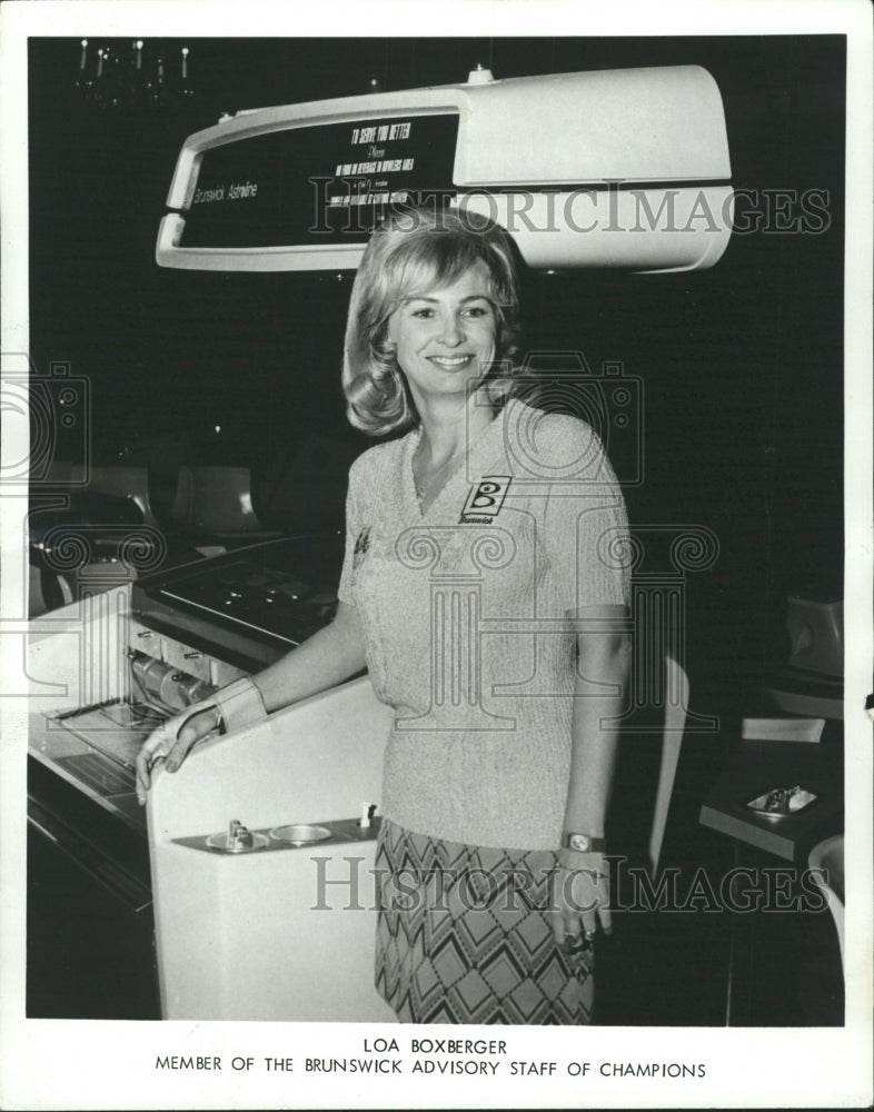 1974 Press Photo Loa Boxberger Brunswick Advisory Staff - RRW33377 - Historic Images