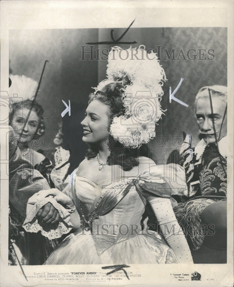 1947 Press Photo Snaell Linda Actress Amber - RRW33449 - Historic Images