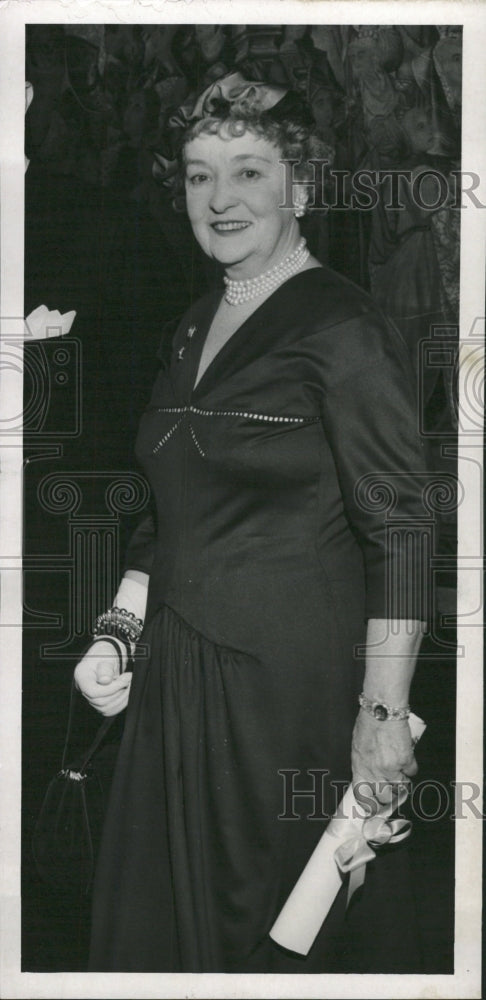 1956 Press Photo Mrs. William Randolph Hearst Socialite - RRW33459 - Historic Images